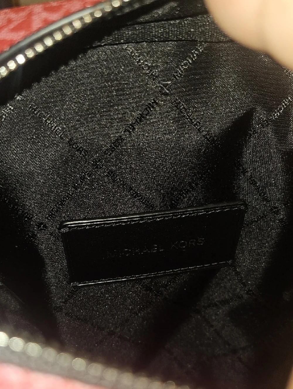 Michael Kors Men’s Red MK Signature Belt Bag - Picture 12 of 16